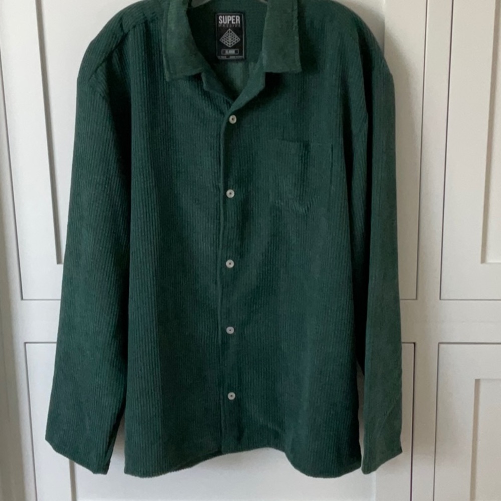 Men's Green Corduroy Shirt
